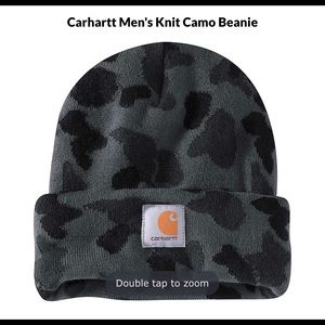 Brand new unworn Carhartt black camo beanie